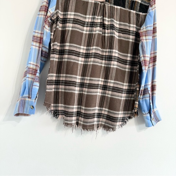 Rails Brando Top in Chelsea Plaid patchwork multicolored print - Picture 7 of 10